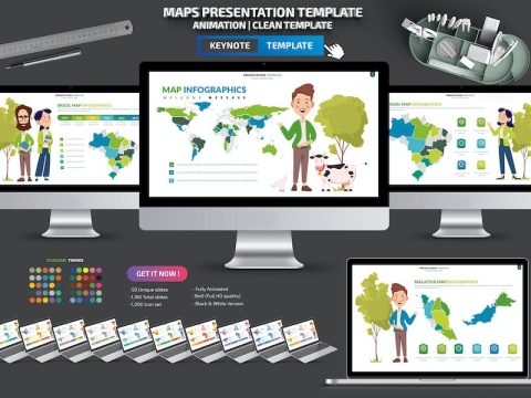 Maps Infographic Keynote