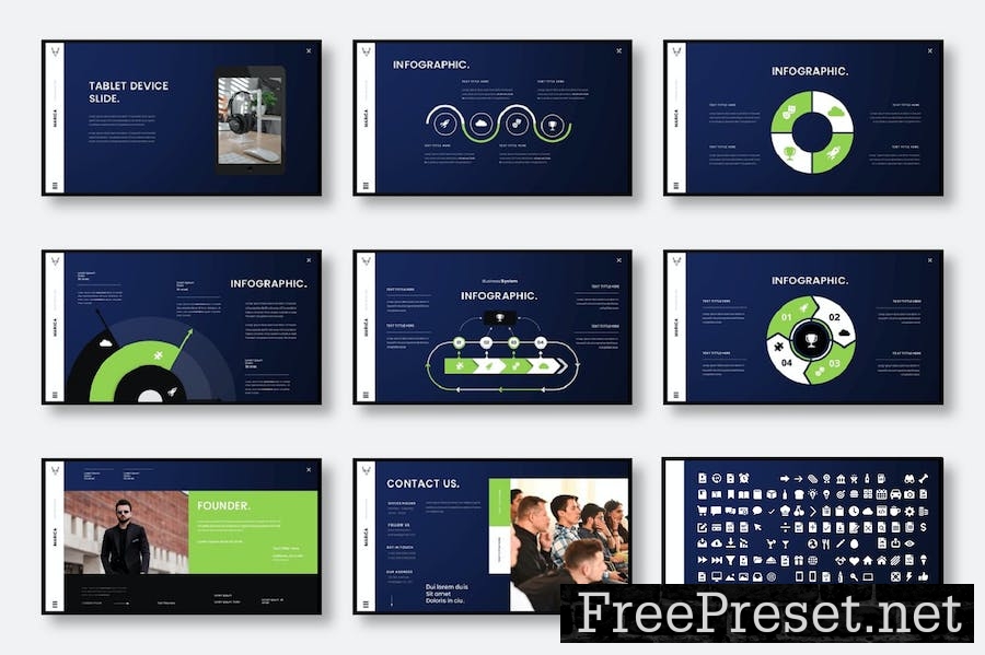 Marica – Business PowerPoint Template 2BE6QGK