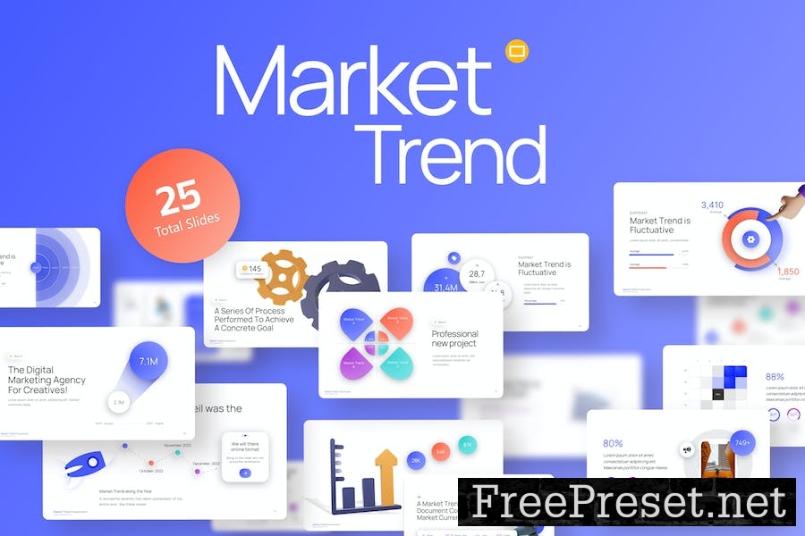 Market Trend Professional Google Slides Template K9MAZLJ