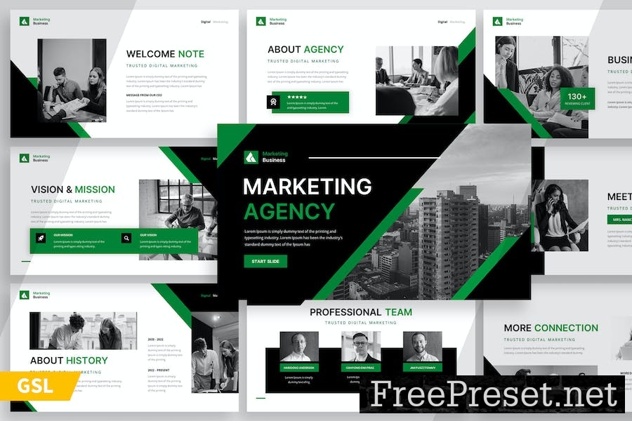 Marketing Agency - Google Slide Template DEMA53Q