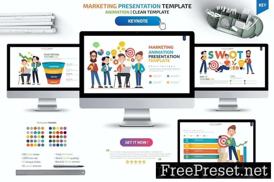 Marketing Keynote Presentation Template JP4CAHS