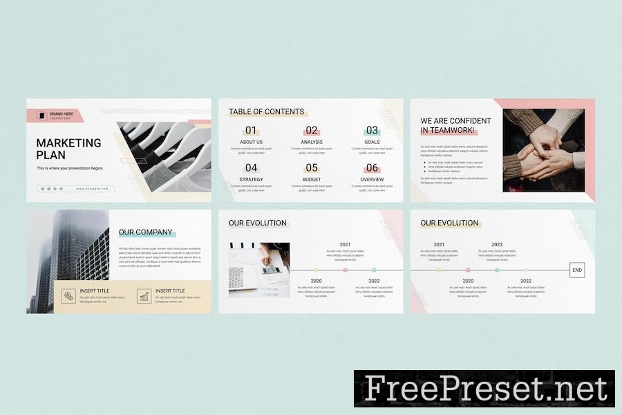 Marketing Plan Google Slides Presentation Template 9UB4D8U