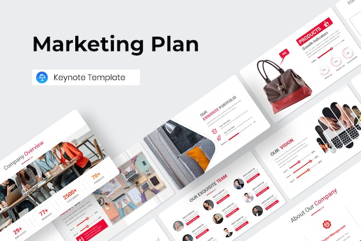 Marketing Plan Keynote Presentation Template P88ZPG6