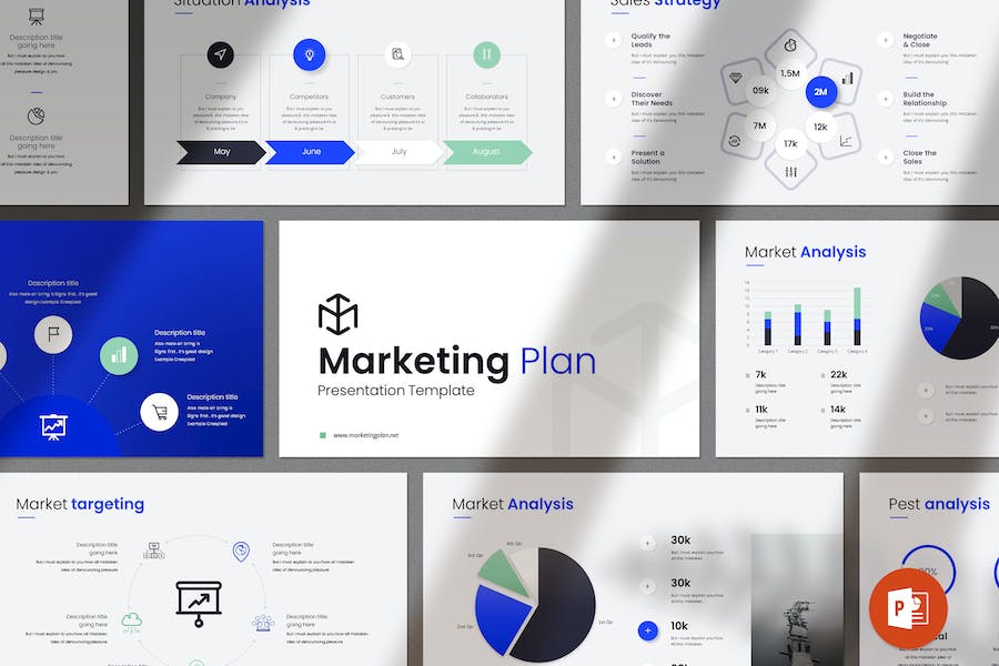 Marketing Plan Presentation Template YUEGV28