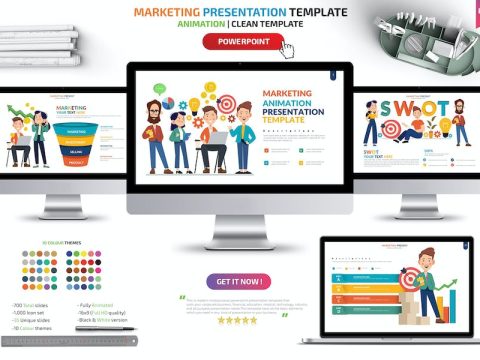 Marketing Powerpoint Presentation Template ZRWBX9Q