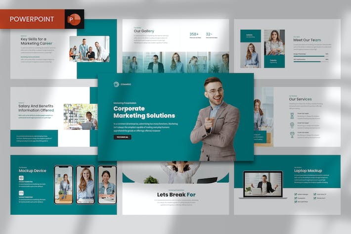 Marketing Solution Powerpoint Template BCBR57S