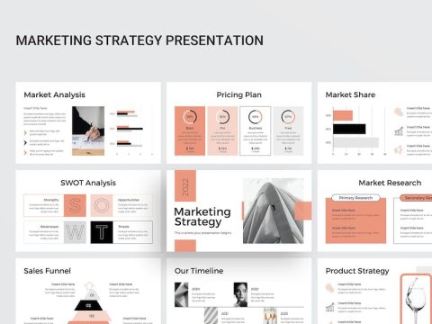 Marketing Strategy Google Slides Template W494A86