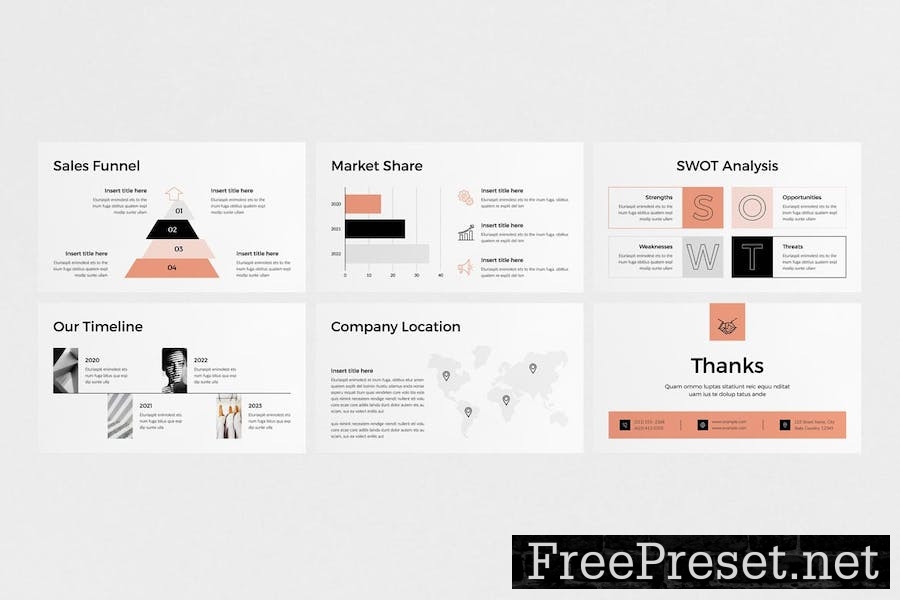 Marketing Strategy PowerPoint Template NMHMPT8