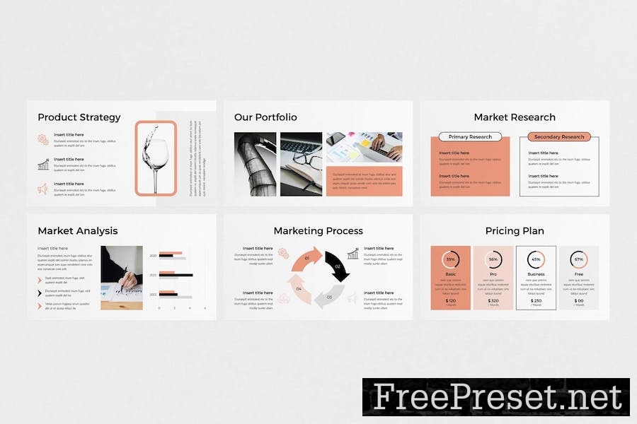 Marketing Strategy PowerPoint Template NMHMPT8