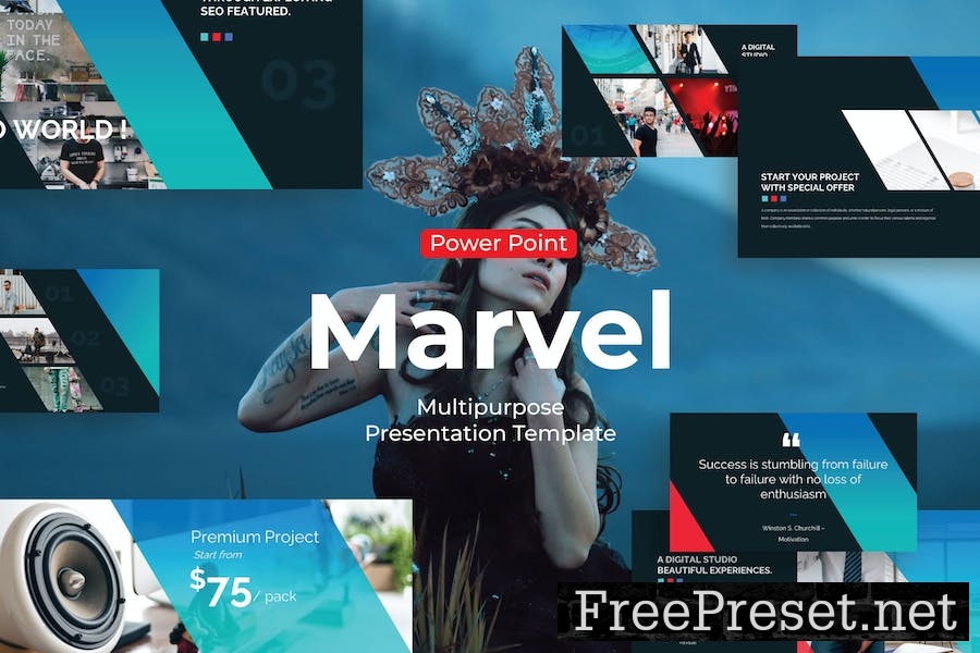 Marvel - PowerPoint Template ZZ57RKC