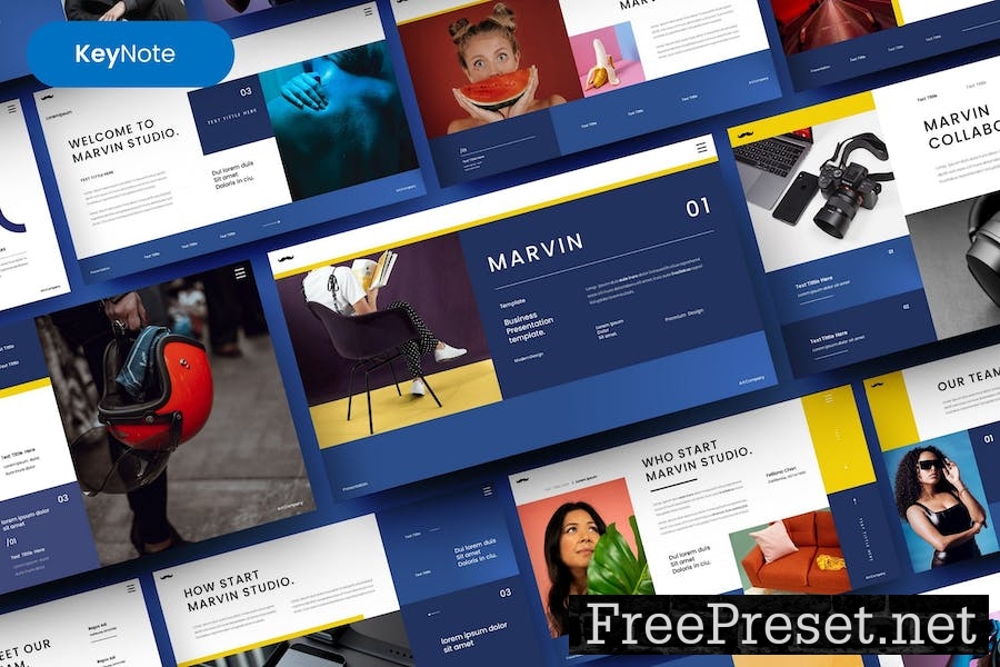 Marvin – Business Keynote Template VD348DM