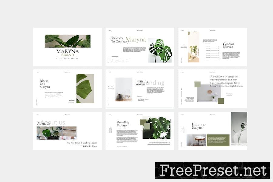 Maryna Google Slide Template 72QQPDX