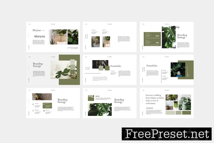 Maryna Google Slide Template 72QQPDX