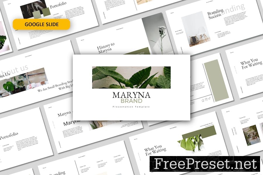 Maryna Google Slide Template 72QQPDX