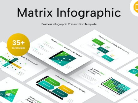 Matrix Infographic Google Slides Template 95JBHDG