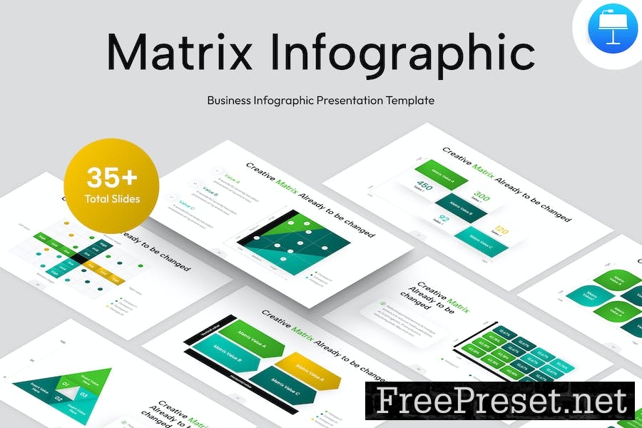 Matrix Infographic Keynote Template