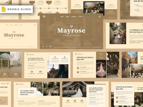 Mayrose - Wedding Google Slides Template NP6FRVN