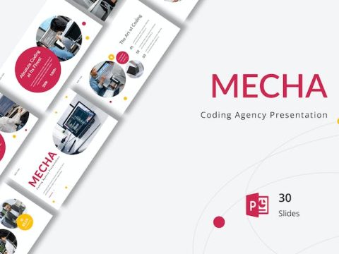 Mecha - Coding Agency Presentation PowerPoint 33JWAV4