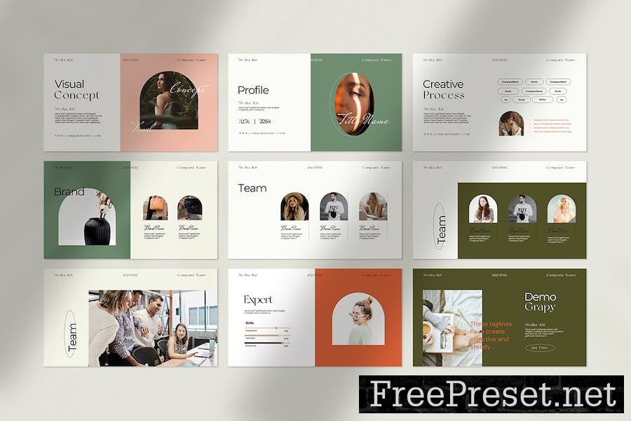 Media Kit Presentation Template E3W6HU8