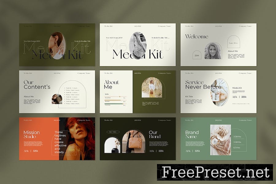 Media Kit Presentation Template E3W6HU8