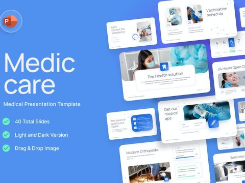 Medic Care Medical PowerPoint Template GABDSGB