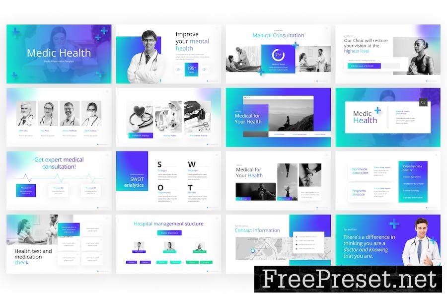 Medic Health Medical PowerPoint Template WWHTHYN