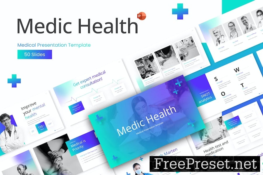 Medic Health Medical PowerPoint Template WWHTHYN