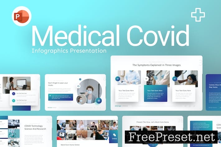 Medical Covid PowerPoint Template 3HTRNL3