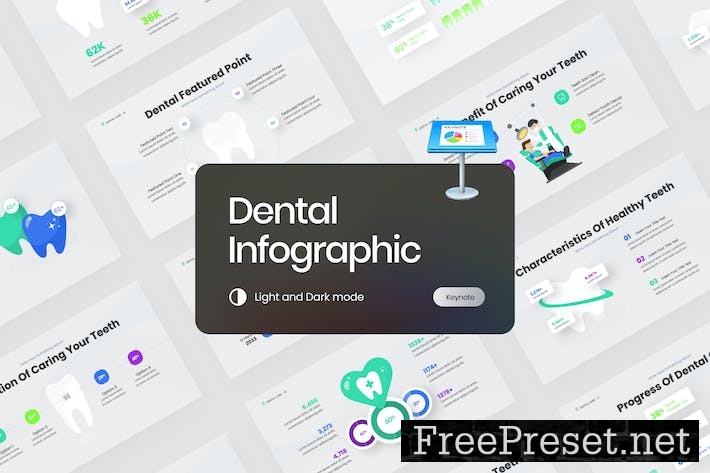 Medical Dental Infographic Keynote Template LXFRP6P