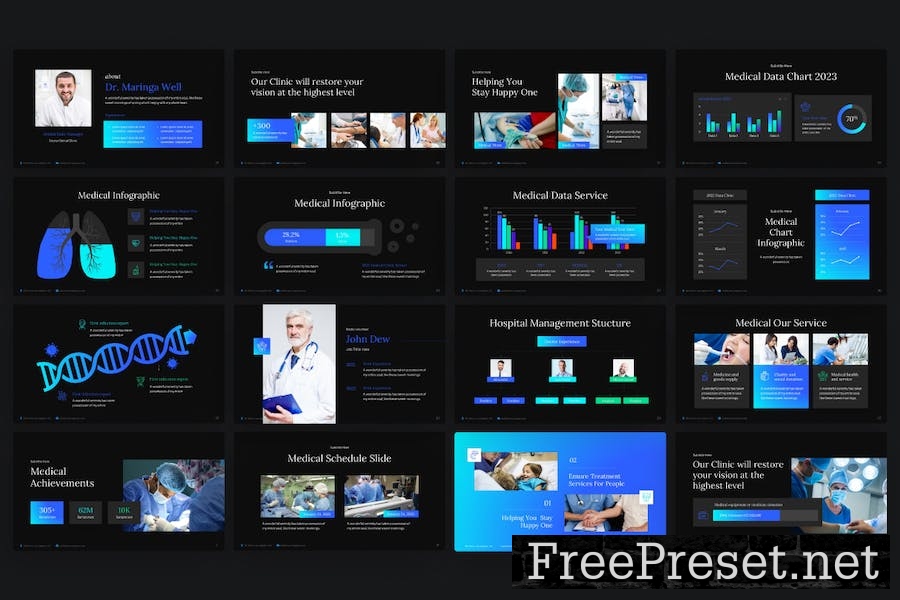 Medical Genic PowerPoint Template NFVNM7S