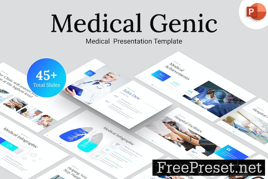 Medical Genic PowerPoint Template NFVNM7S