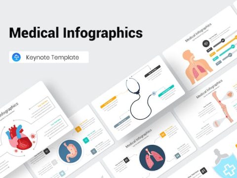 Medical Infographics Keynote Presentation Template TEU3FUM