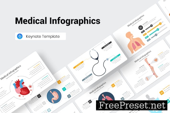 Medical Infographics Keynote Presentation Template TEU3FUM