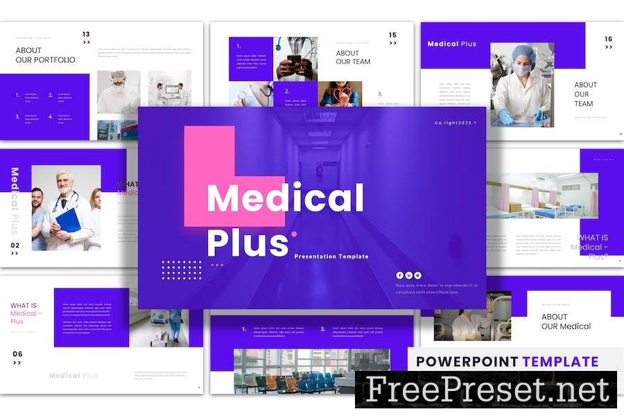 Medical Plus - PowerPoint Presentation Template LMV4LBT