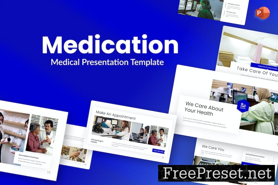 Medication Blue Modern Medical PowerPoint 3ECXYSW