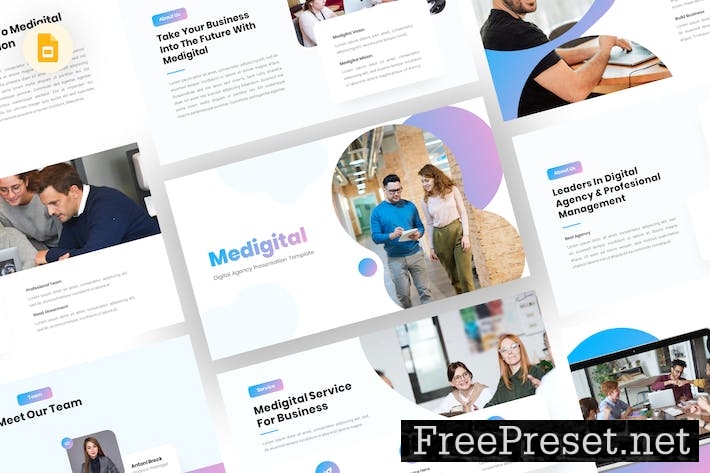 Medigital - Digital Agency Google Slides Template