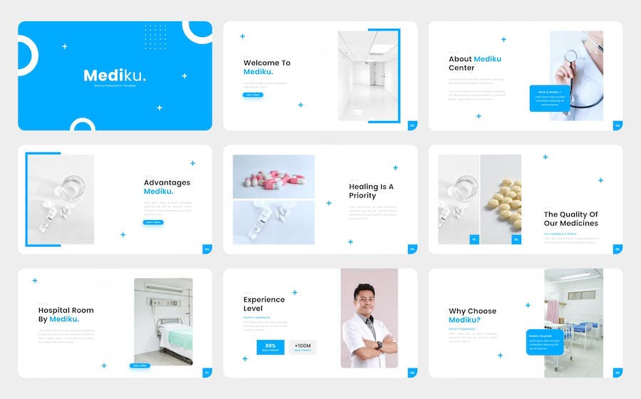 Mediku - Medical Presentation PowerPoint Template Q9PF36Q