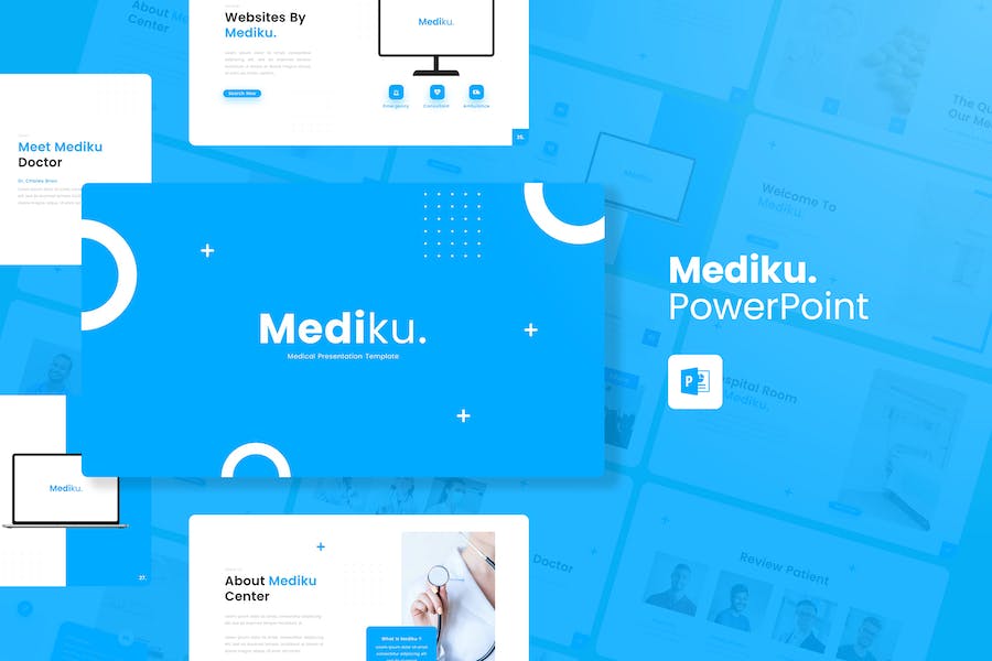 Mediku - Medical Presentation PowerPoint Template Q9PF36Q