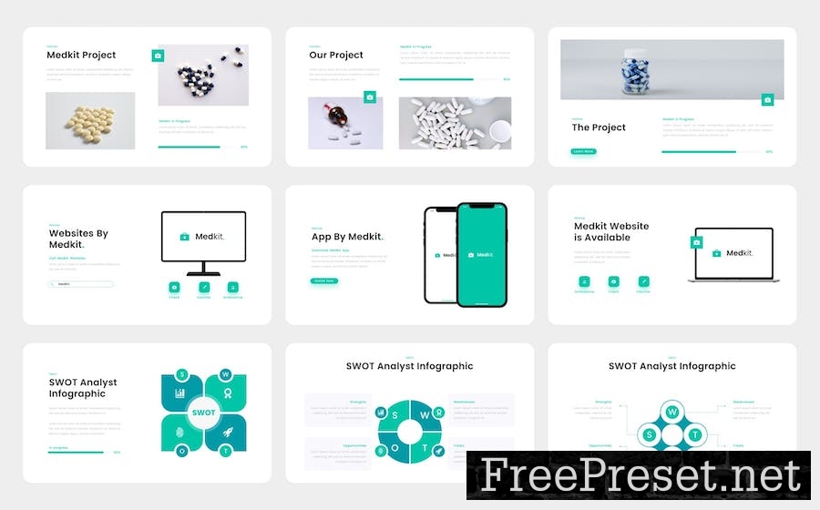 Medkit - Medical Presentation Keynote Template 8PB2H4X