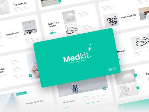 Medkit - Medical Presentation Keynote Template 8PB2H4X