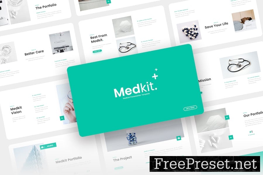 Medkit - Medical Presentation Keynote Template 8PB2H4X