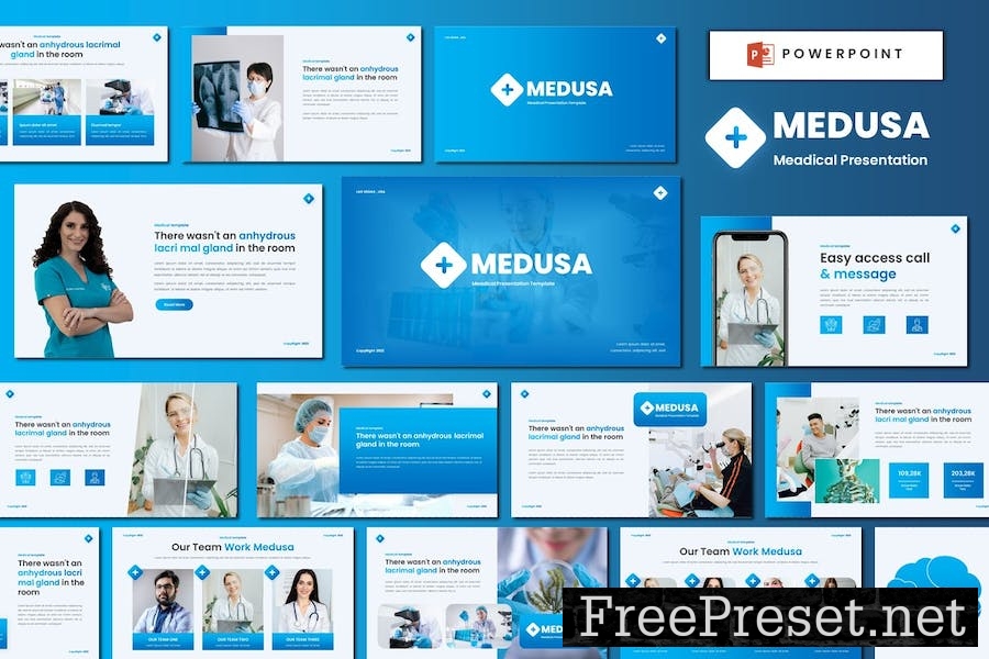 Medusa - Medical Powerpoint Template 42LPW98