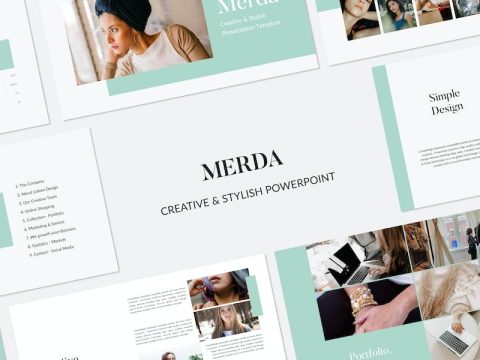 MERDA - Minimal Powerpoint Presentation Template 2JN8NWC