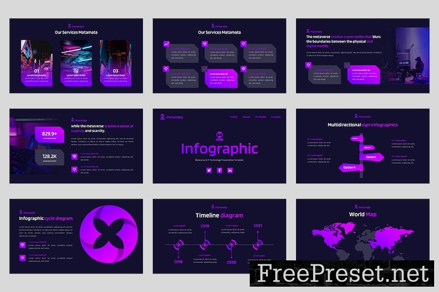 Metaverse & IT Technology Google Slides Template