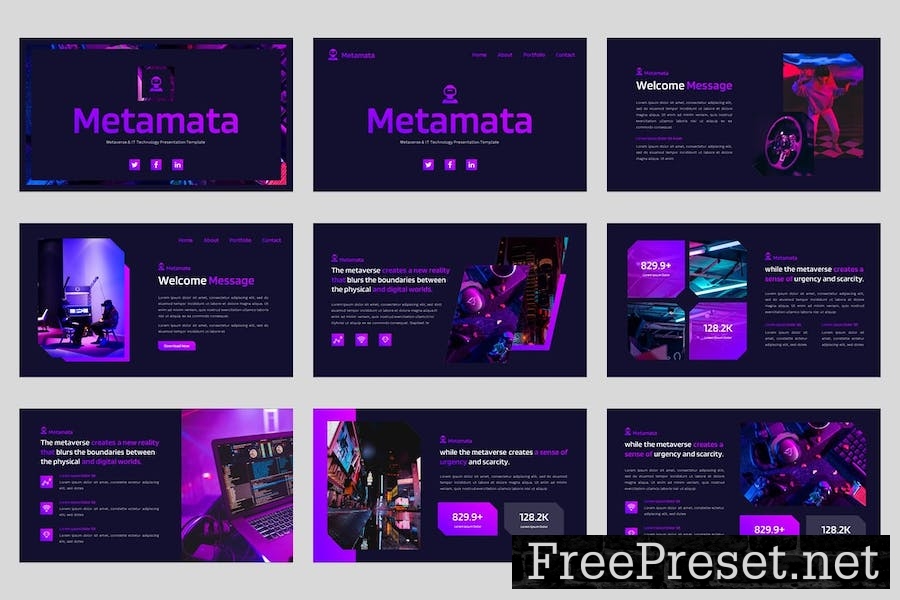 Metaverse & IT Technology Keynote Template 4FZZ7K7