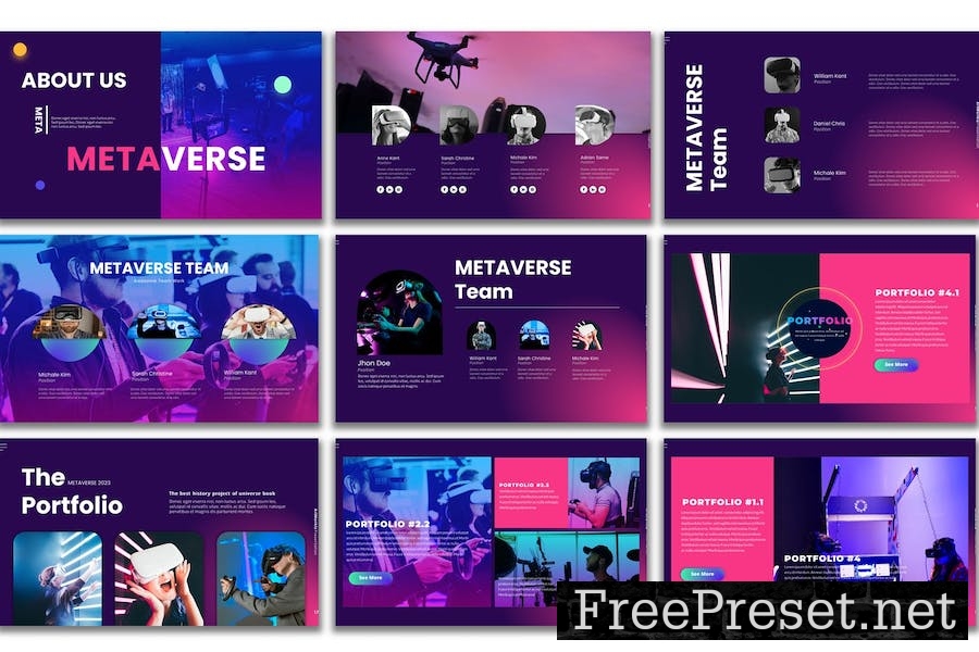 Metaverse Slides GSL Presentation Template 2ESYL6M