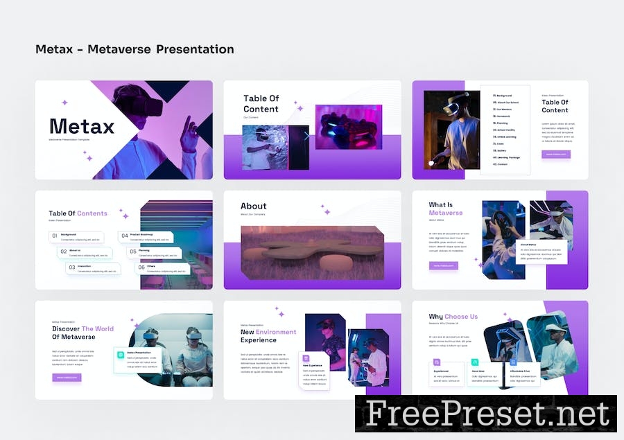 Metax - Metaverse PowerPoint Presentation KKHCX8C