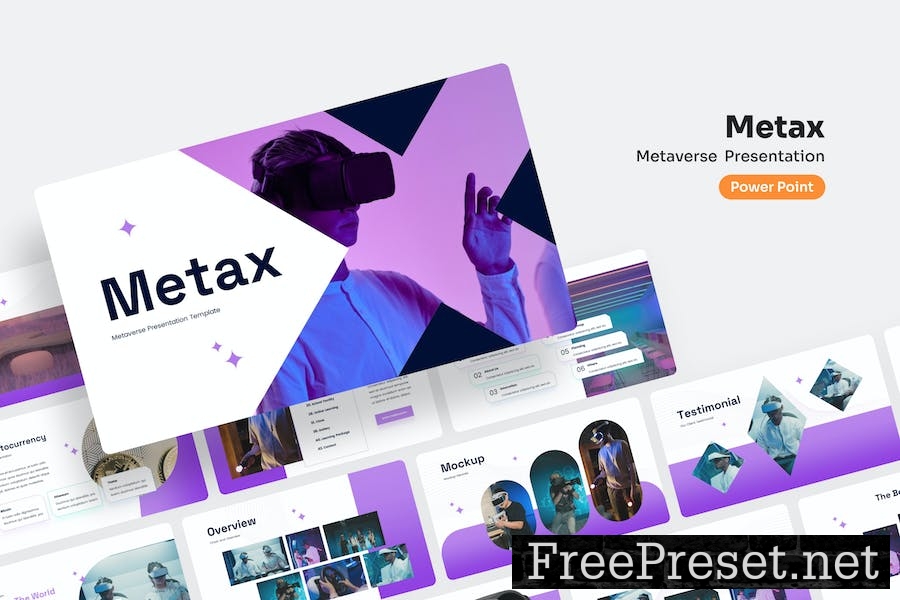 Metax - Metaverse PowerPoint Presentation KKHCX8C