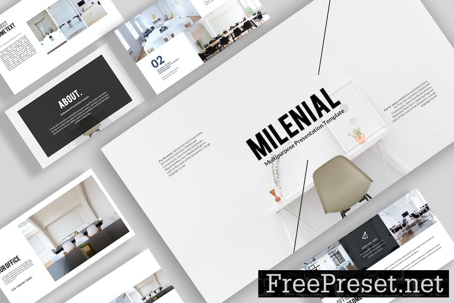 Milenial Minimal Google Slides