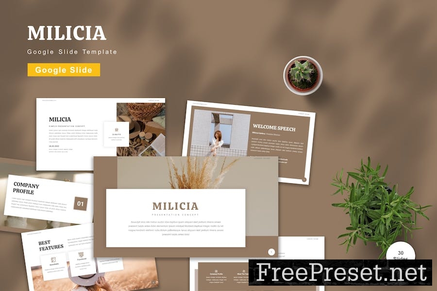 Milicia - Google Slide Template F6HDT48